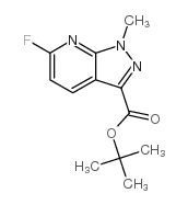 6-氟-1-甲基-1H-吡唑并[3,4-b]吡啶-3-羧酸叔丁酯结构式