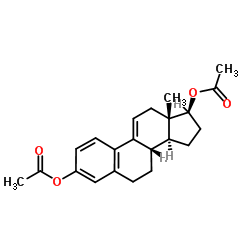 1,3,5(10),9(11)-四乙撑五胺-3,17β-二醇二乙酸酯结构式