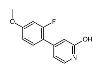 4-(2-fluoro-4-methoxyphenyl)-1H-pyridin-2-one Structure