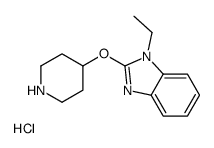 1-Ethyl-2-(piperidin-4-yloxy)-1H-benzoimidazole hydrochloride structure