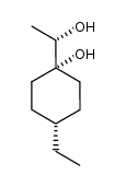 trans-4-ethyl-1-(1S-hydroxyethyl)cyclohexanol Structure