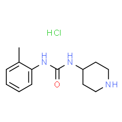 1-(Piperidin-4-yl)-3-o-tolylurea hydrochloride Structure