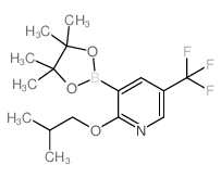 2-异丁氧基-5-(三氟甲基)吡啶-3-硼酸频那醇酯结构式