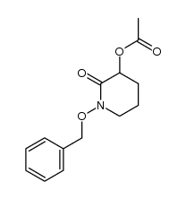 1-(benzyloxy)-3-acetoxypiperidin-2-one Structure