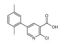 2-chloro-5-(2,5-dimethylphenyl)pyridine-3-carboxylic acid结构式