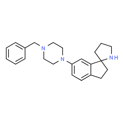 6-(4-Benzyl-1-piperazinyl)-2,3-dihydrospiro[indene-1,2'-pyrrolidine] Structure