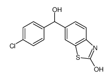 6-[(4-chlorophenyl)-hydroxymethyl]-3H-1,3-benzothiazol-2-one Structure