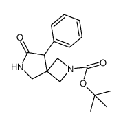 叔-丁基 7-氧亚基-8-苯基-2,6-二氮杂螺[3.4]辛烷-2-甲酸基酯结构式