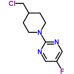 2-(4-Chloromethyl-piperidin-1-yl)-5-fluoro-pyrimidine Structure