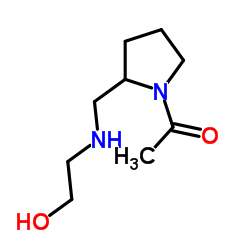 1-(2-{[(2-Hydroxyethyl)amino]methyl}-1-pyrrolidinyl)ethanone结构式