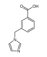 3-IMIDAZOL-1-YLMETHYL-BENZOIC ACID结构式