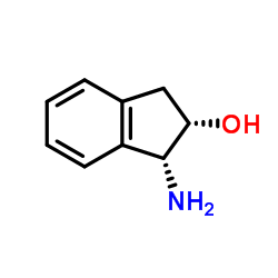 (1R,2S)-1-Amino-2,3-dihydro-1H-inden-2-ol Structure