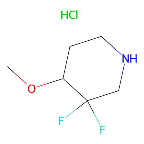 3,3-difluoro-4-methoxypiperidine hydrochloride structure