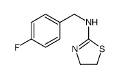 N-[(4-fluorophenyl)methyl]-4,5-dihydro-1,3-thiazol-2-amine结构式