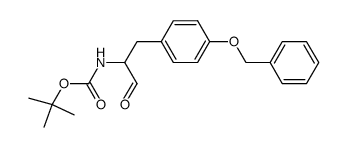 (RS)-[1-(4-Benzyloxy-benzyl)-2-oxo-ethyl]-carbamic acid tert-butyl ester Structure