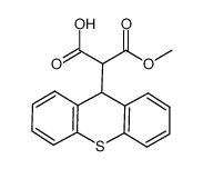 methyl hydrogen thioxanthen-9-ylmalonate Structure