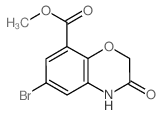 6-溴-3-氧代-3,4-二氢-2H-苯并[b][1,4]噁嗪-8-羧酸甲酯结构式