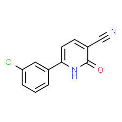 6-(3-chlorophenyl)-2-oxo-1,2-dihydropyridine-3-carbonitrile structure