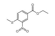 ethyl 4-(methylthio)-3-nitrobenzoate结构式