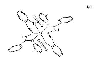 Ni(CH3-p-C6H4SO2NC6H4CH=NNHC(O)Ph)2 * H2O结构式