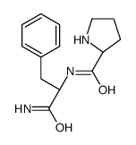 (2S)-N-[(2S)-1-amino-1-oxo-3-phenylpropan-2-yl]pyrrolidine-2-carboxamide Structure