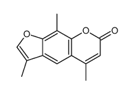 3,5,9-trimethylfuro[3,2-g]chromen-7-one Structure