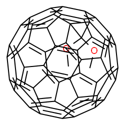 1,2-(DIMETHOXYMETHANO)FULLERENE C(60) Structure