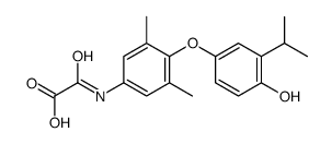 N-[3,5-Dimethyl-4-(4''-hydroxy-3''-isopropyl-phenoxy) phenyl] oxamic Acid Structure