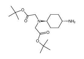 di-tert-butyl trans-(4-aminocyclohexylamino)diacetate Structure