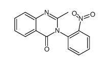 2-methyl-3-(2-nitro-phenyl)-3H-quinazolin-4-one Structure