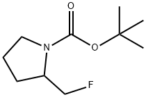 tert-butyl 2-(fluoromethyl)pyrrolidine-1-carboxylate Structure