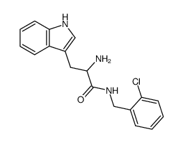 (RS)-N-(2-chlorobenzyl)tryptophanamide Structure