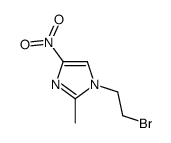 1-(2-bromoethyl)-2-methyl-4-nitroimidazole结构式