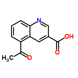 5-acetylquinoline-3-carboxylic acid structure