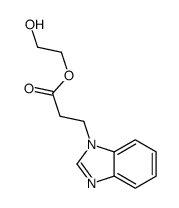 2-hydroxyethyl 3-(benzimidazol-1-yl)propanoate Structure