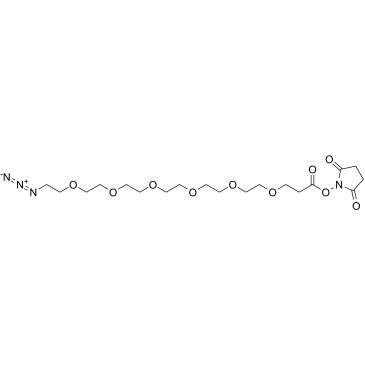 Azido-PEG6-NHS ester Structure