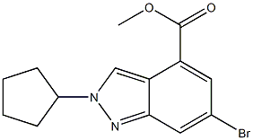 Methyl 6-broMo-2-cyclopentyl-2H-indazole-4-carboxylate picture