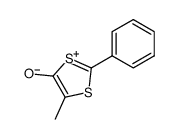 5-Methyl-2-phenyl-1,3-dithiolylium-4-olat Structure