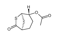 (1R,4R,5R)-7-oxo-6-thiabicyclo[3.2.1]octan-4-yl acetate结构式