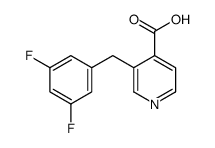 3-((3,5-Difluorophenyl)methyl)-4-pyridinecarboxylicacid structure