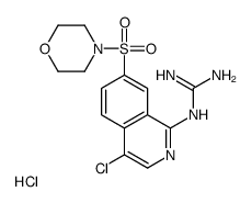 1-(4-CHLORO-7-(MORPHOLINOSULFONYL)ISOQUINOLIN-1-YL)GUANIDINE HYDROCHLORIDE结构式