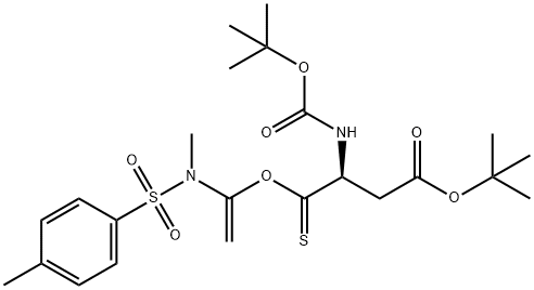 (S)-叔丁基3-((叔丁氧基羰基)氨基)-4-((1-(N,4-二甲基苯基磺酰胺基)乙烯基)氧基)-4-硫代丁酸酯图片