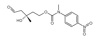 (S)-(4-nitrophenyl)methylcarbamic acid 3-hydroxy-3-methyl-5-oxopentyl ester结构式