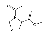 4-N-Ac-carbomethoxy-1,3-thiazolidine Structure