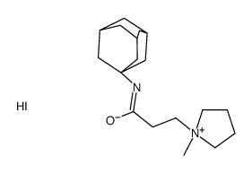 N-(1-adamantyl)-3-(1-methylpyrrolidin-1-ium-1-yl)propanamide,iodide结构式