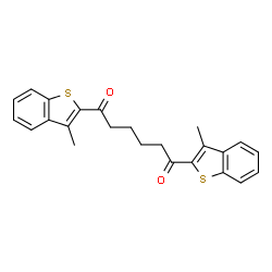 1,6-BIS-(3-METHYL-BENZO[B]THIOPHEN-2-YL)-HEXANE-1,6-DIONE Structure