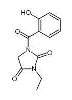 3-ethyl-1-(2-hydroxy-benzoyl)-imidazolidine-2,4-dione结构式