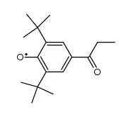 2,6-di-tert-butyl-4-propionylphenoxy radical结构式