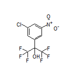 2-(3-氯-5-硝基苯基)-1,1,1,3,3,3-六氟-2-丙醇结构式