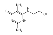 4(3H)-Pyrimidinethione,2,5-diamino-6-[(2-hydroxyethyl)amino]- Structure